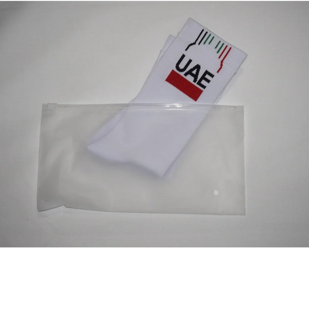 UAE White Crew Socks United Arab Emirates Flag Graphic Athletic Socks